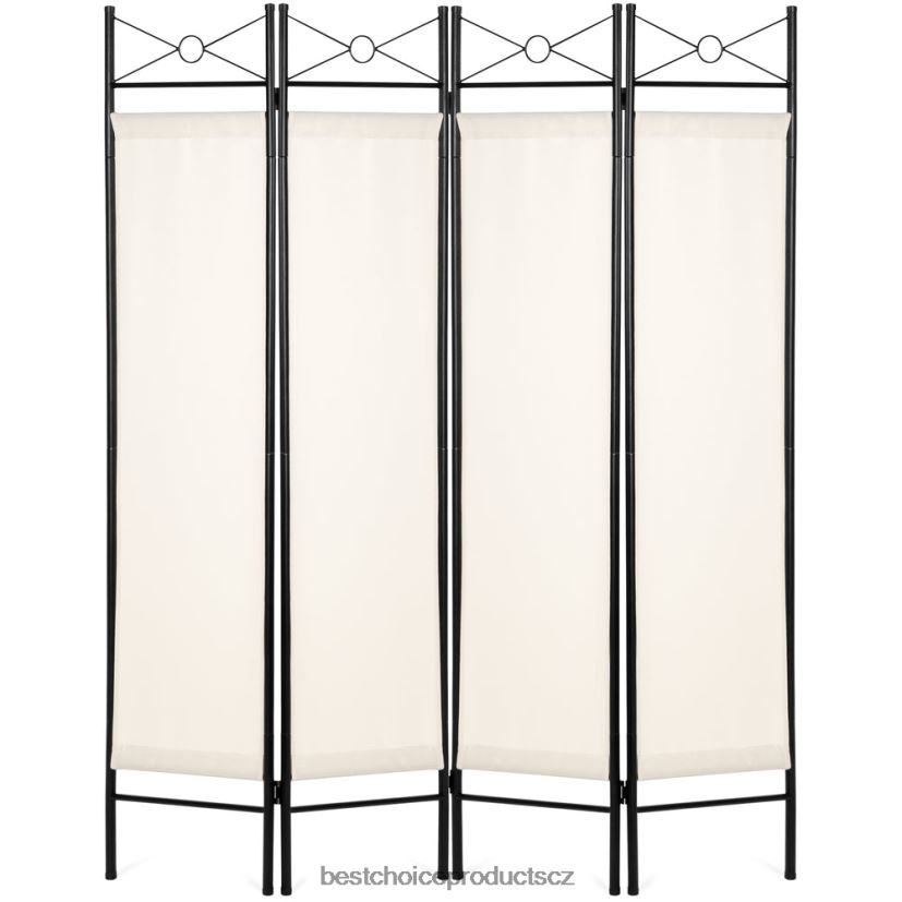 Best Choice Products 4panelová skládací zástěna pro ochranu soukromí rozdělující dekoraci místnosti, 6 stop doplněk bílý FF2286658 Best Choice Products 4panelová skládací zástěna pro ochranu soukromí rozdělující dekoraci místnosti, 6 stop doplněk bílý FF2286658